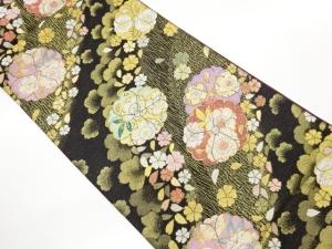 桜模様織出し袋帯
